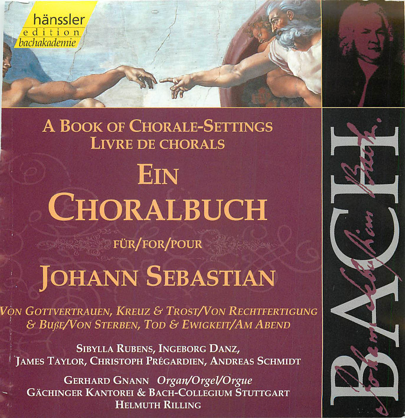 JOHANN SEBASTIAN BACH, Ein Choralbuch Geistliche Gesänge BWV 439-507